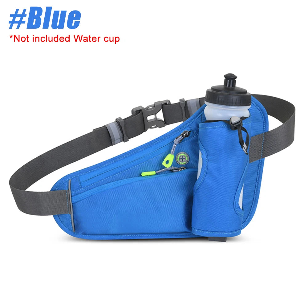 1Pcs Running Fanny Pack with Water Bottle Holder - Running Belt With Water Bottle Holder and Pouch - Travel Fanny Pack