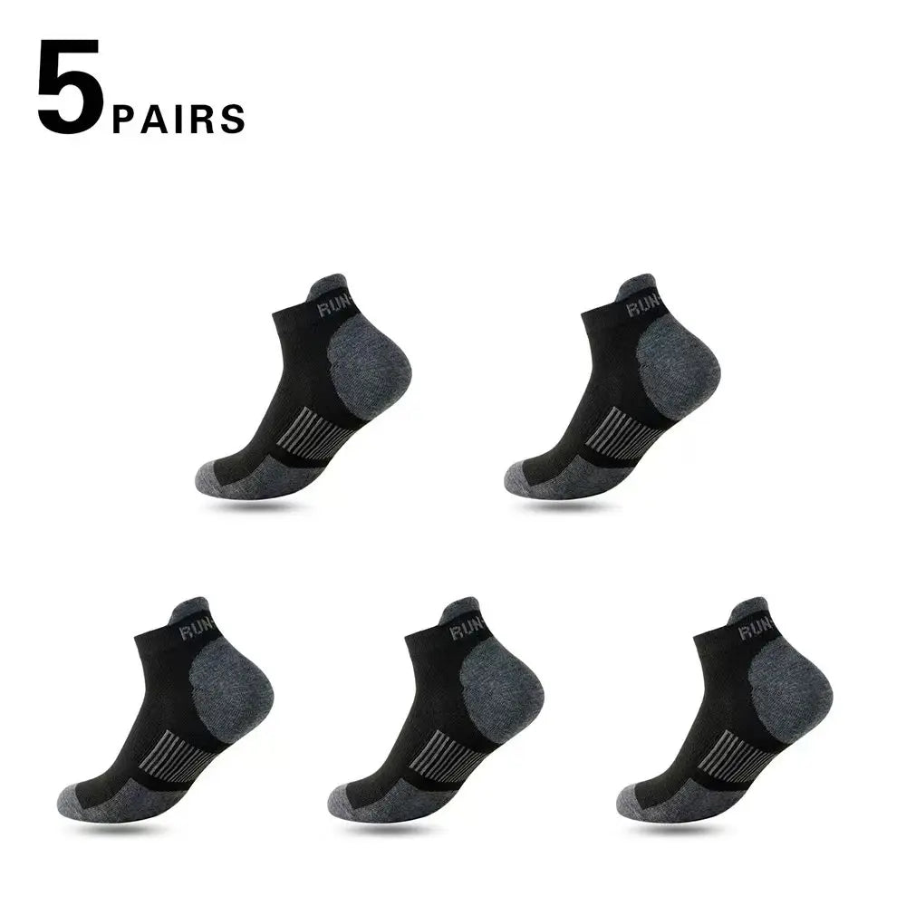 5/10 Pairs Men's Breathable Ankle Socks Mesh Casual Athletic Sports Short Socks Thin Cut for Summer Size 38-45