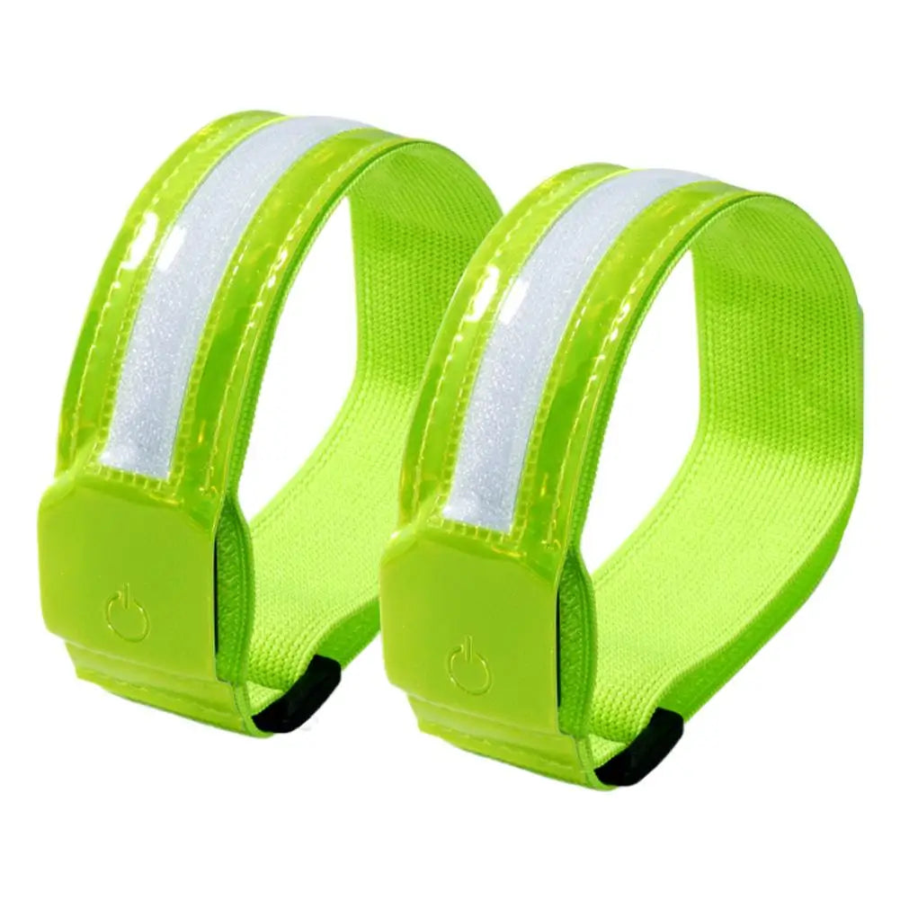USB Charging LED Light Luminous Armband Bracelet Night Reflective Safety Belt Outdoor Sports Night Running Cycling Leg Arm Band