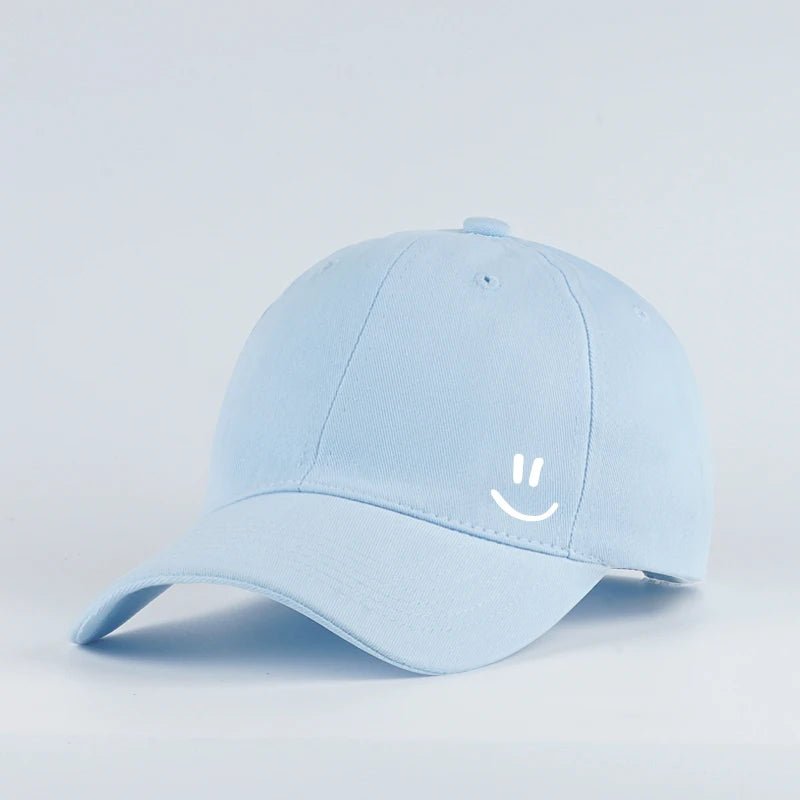 Women's Basic Smiley Graphic Baseball Cap Adjustable Casual Hat for Daily Travel Weekend Gathering Vacation Party