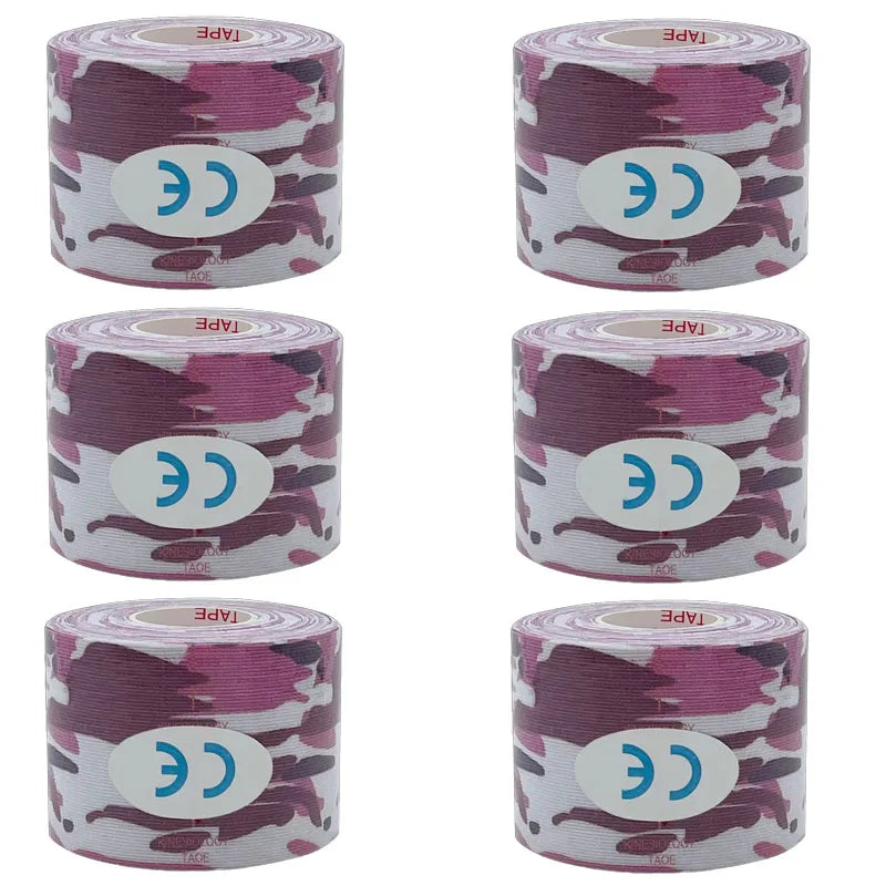5pcs 5cm tape kinesio tape grip tape Athletic Recovery Elastic Kneepad Muscle Pain Relief Knee Pads Support Bandage Fitness