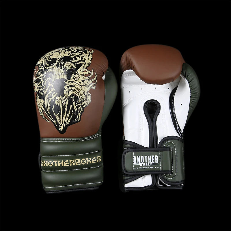 Kick Boxing Gloves 10/12/14oz/16oz PU Leather Professional Muay Thai MMA Kickboxing Glove Silver Sandbag Punch Training Gear