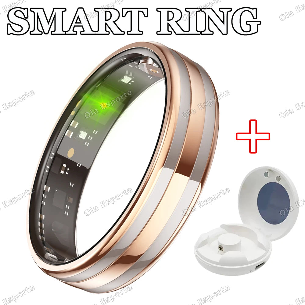 Gesture Sensing Smart Ring Outdoor Waterproof Smartring Real HRV Monitoring Heart Rate Blood Oxygen Health Monitor Sports Rings