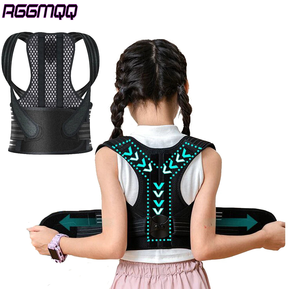 1PCS Posture Corrector for Kids & Teens – Adjustable Back Brace for Slouching – Breathable & Comfortable for School, Sports