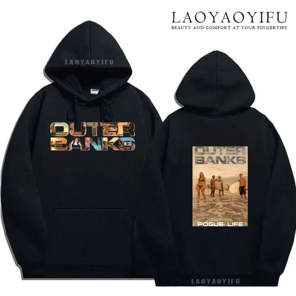 Outer Banks Paradise on Earth Unisex Hoodie Autumn and Winter Pullover Pogue Life Fit Sweatshirt Hoodies Women Hoodies Men Tops
