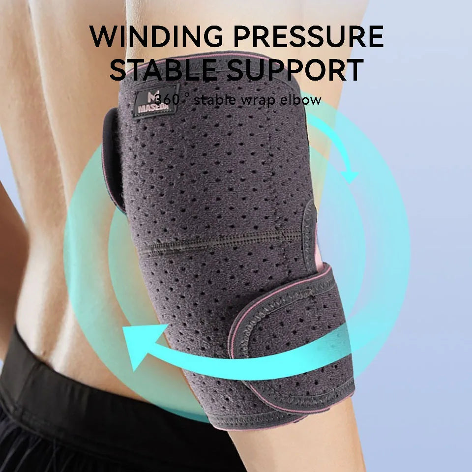 GOBYGO 1Pcs Sports elbow Pads Arm Warmers Strap Protector Elbow Protector Comfortable Breathable Fitness Arm Sleeves Men Women