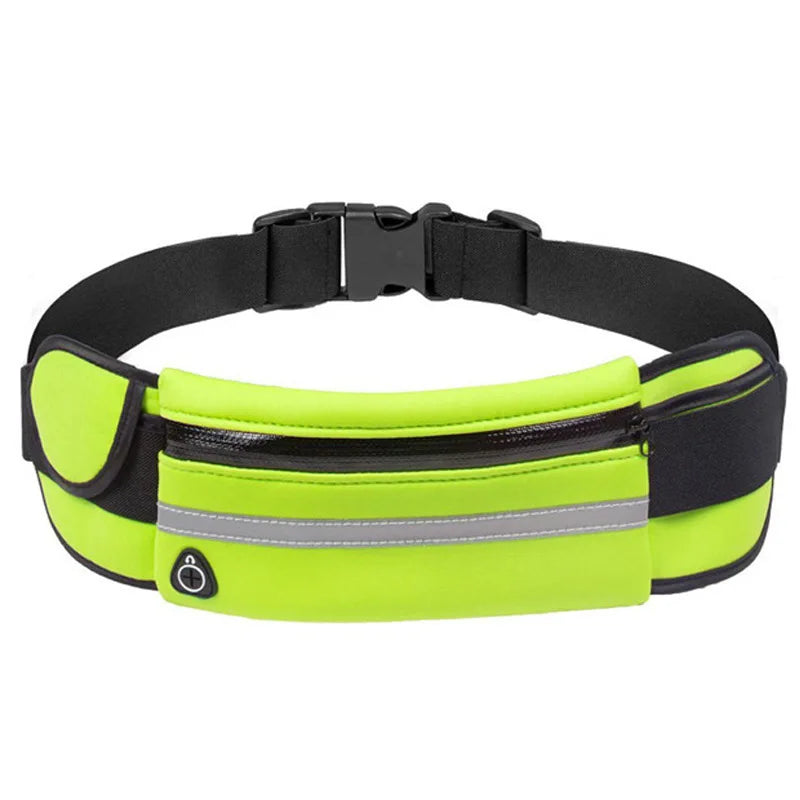 Running Belt Waist Bag with Water Bottle Holder Sports Fanny Pack Women Men Hydration Phone Holder Pouch