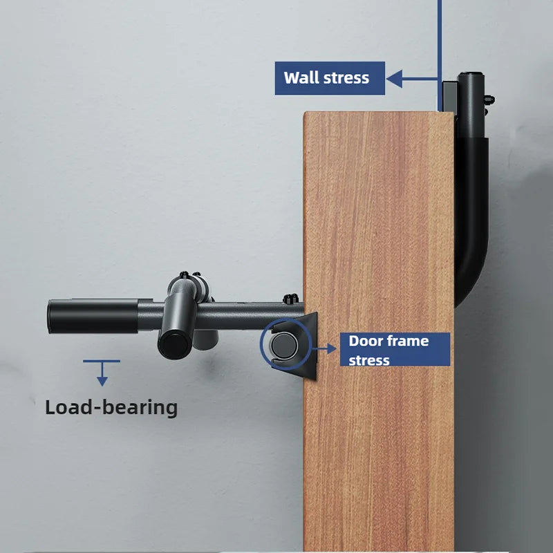 Door Frame Pull-up Bar Wall Mounted Door Pull-up Bar Pull-up Bar Multi-purpose Push-up Bar Indoor Home Gym Equipment