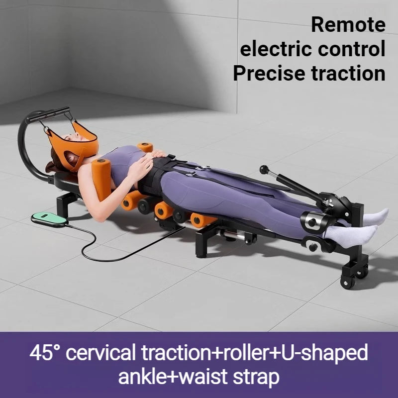 Professional Electric Neck Traction Device Ergonomic Adjustable Widened Silent Neck Stretcher Durable Rehabilitation Supplies