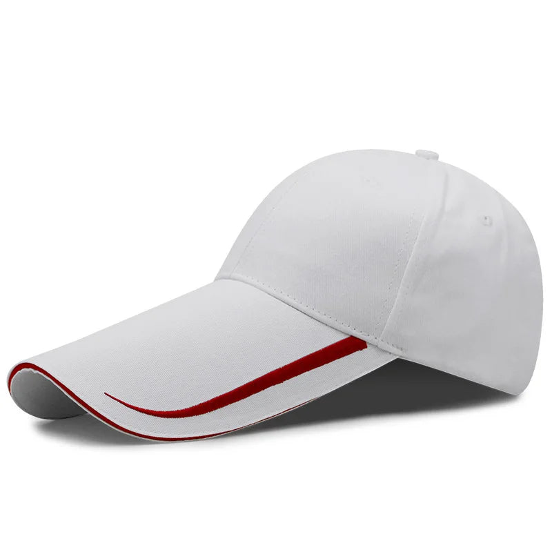 Peaked Hat Spring Summer 14cm Long Brim Sunscreen Fishing Men Women Street Sunshade Outdoor Adjustable Cotton Golf Cap Trucker