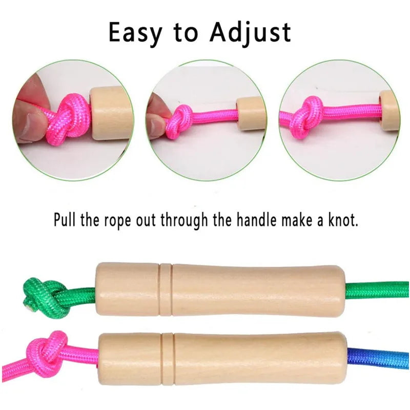 5M Rainbow Long Rope Group Skipping Children Students Speed -Fit Jump With Anti-Slip Handle School Elementary Outdoor Sports