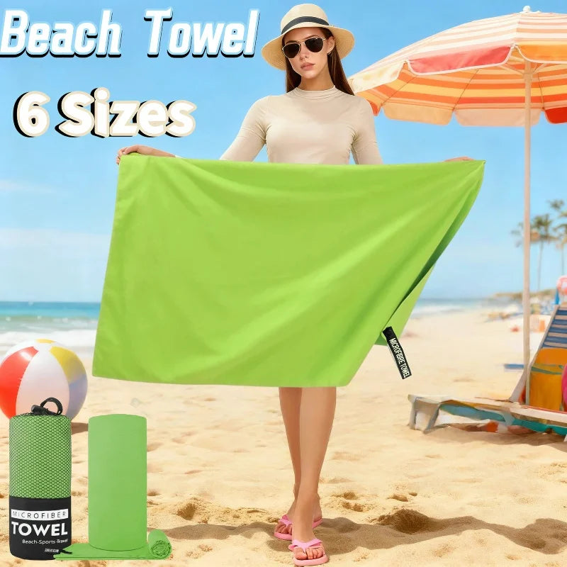 Microfiber Ice Cold Towel 6 Sizes Quick Dry Super Absorbent Towel Beach Gym Yoga Camping Travel Sports Portable Storage Bag