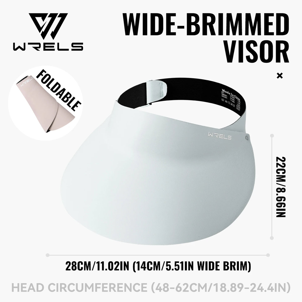 WRELS Sports Sun Visor Hat UV Protection Wide Brim Summer Beach Cap Ponytail Golf Tennis Baseball Running Outdoor Topless