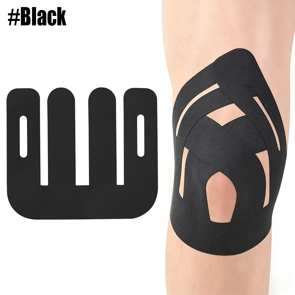 10-50PCS Knee Precut Kinesiology Tape, Elastic Compression Athletic Tape, Knee Brace Tape for Sports Muscle Joint Support