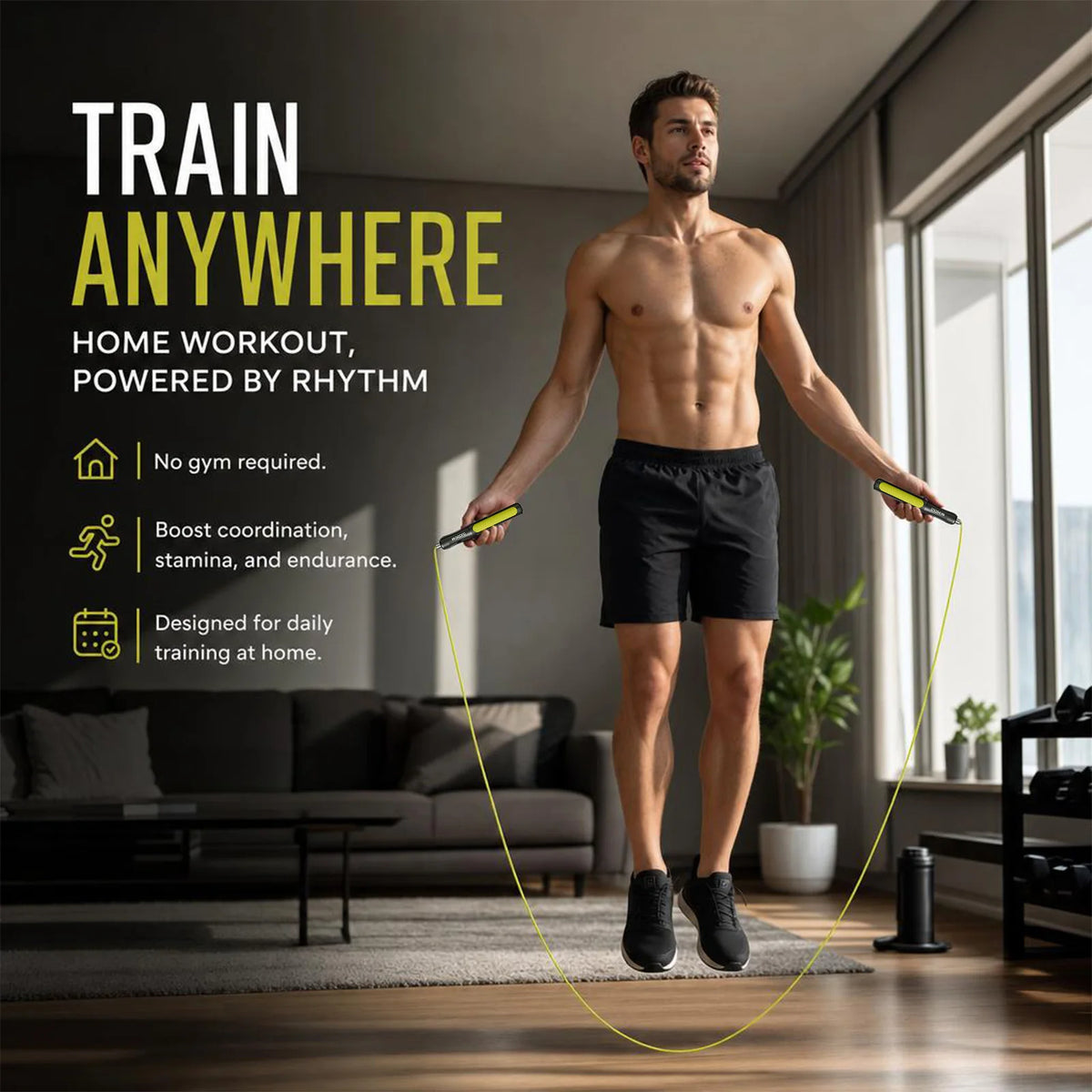 MOGOLD Professional Speed Skipping Rope – Inner Steel Core, No Tangles, Sturdy Durable, Non-Slip Grip | Fitness Fat Loss