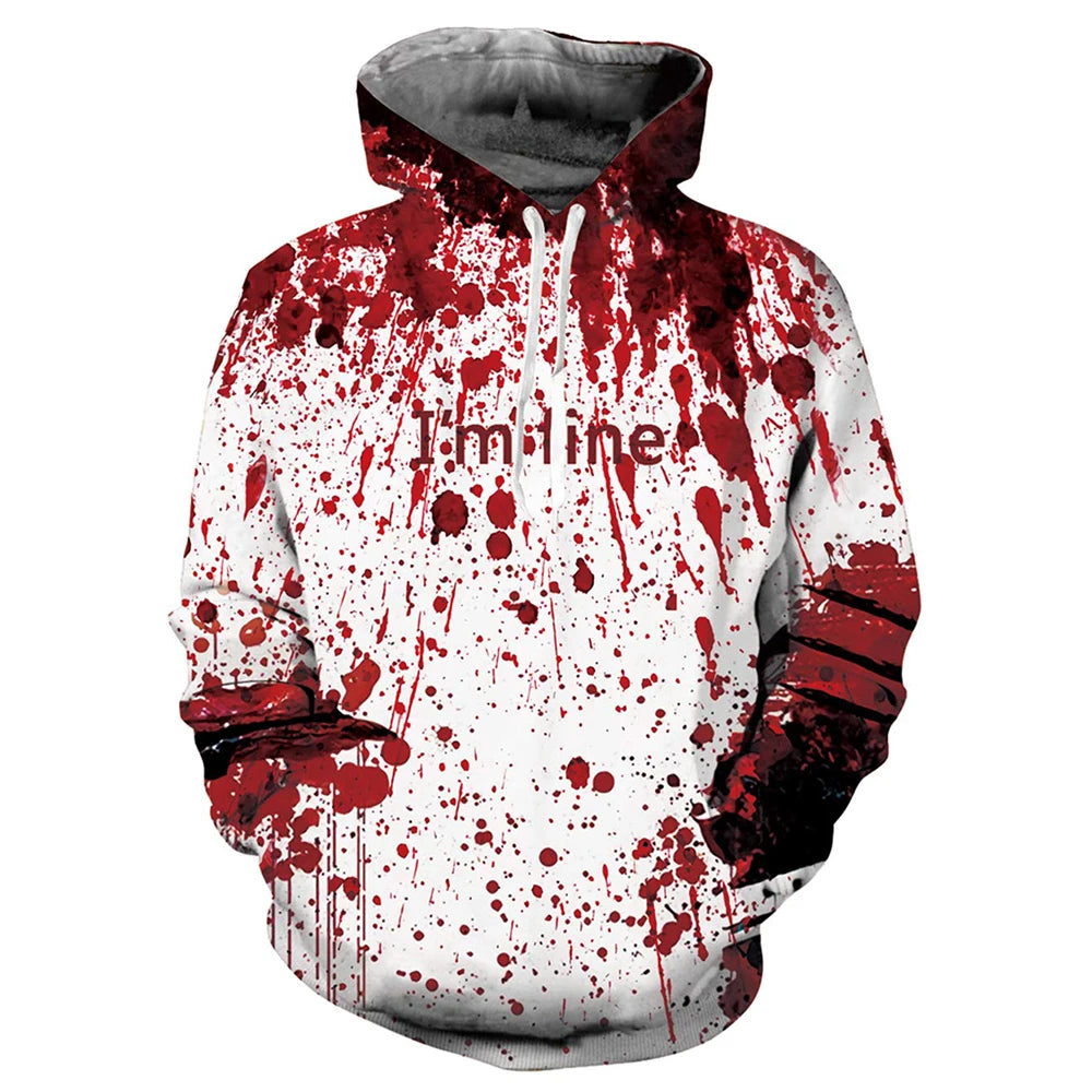 Dripping Blood Skull 3D Hoodie All Over Print Hooded Men Sweatshirt Unisex Streetwear Pullover Casual Tracksuits Style-4