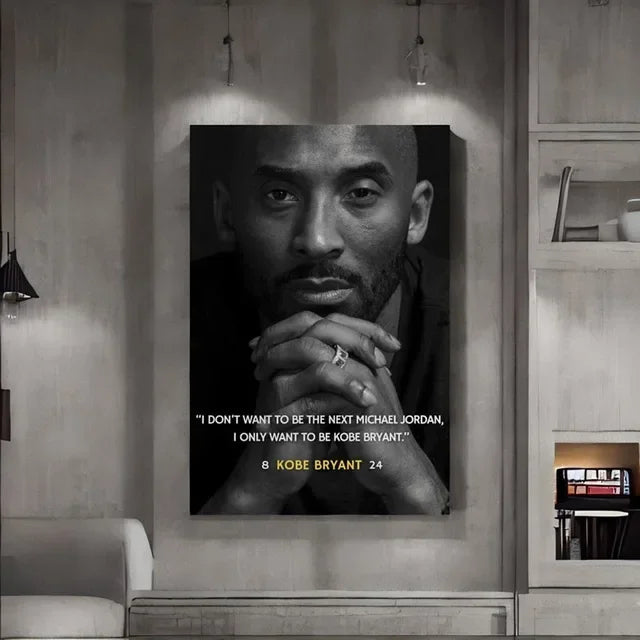 Legendary Basketball Stars Motivational Poster Curry Jordan Kobe Championship Wall Art for Home Decor Sports Prints Painting