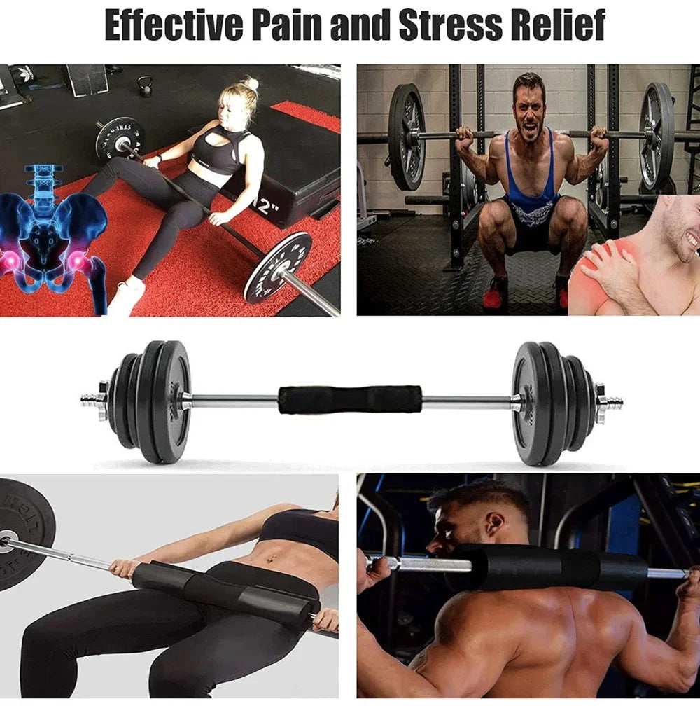 Barbell Pad for Hip Thrust Squat, Non‑Slip Thick Foam Bar Pad, Weight Lifting Shoulder Protector Cushion for Bar Home Gym