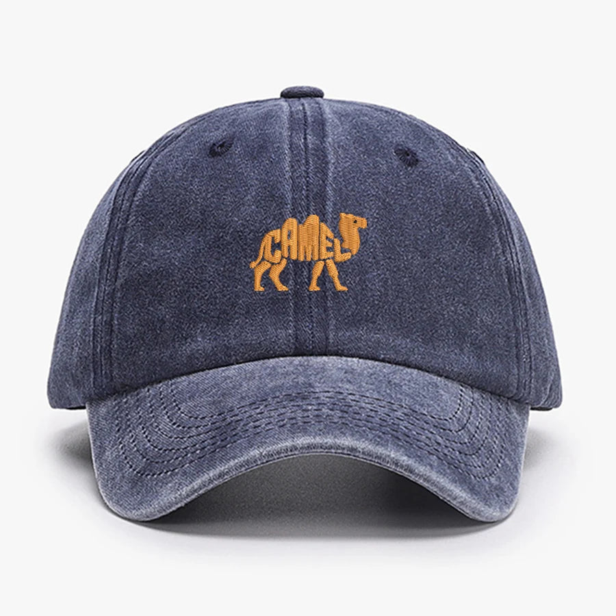 Camel Embroidered Exquisite Animal Vintage Cotton Baseball Caps Men Women Washed Hat Sports Fishing Dad Summer Peaked Cap
