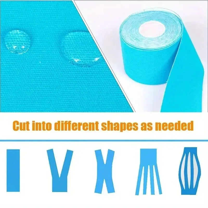 Sports Waterproof Kinesiology Tape Stickers Athletic Bandage Muscle Recovery Protector Strapping Pain Relief Tennis Gym