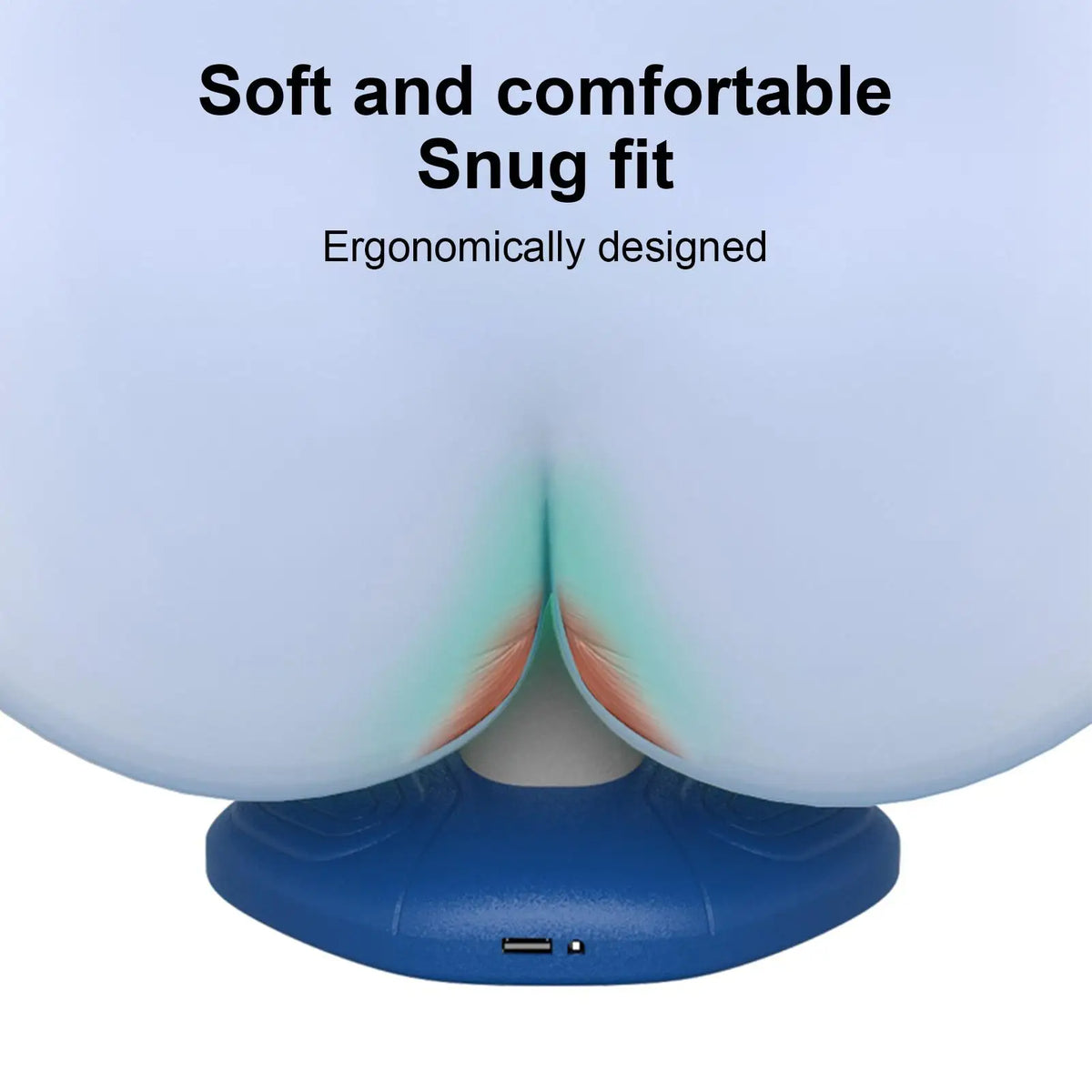 Electric Pelvic Floor Strengthening Muscle Exerciser Ergonomic Kegel Fitness Training Device Rechargeable for Physical Therapy