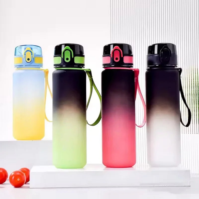 500/650ml Sports Water Bottle High Capacity Plastic Fitness Portable Durable Camping Hiking Workouts Outdoor Sports Cups