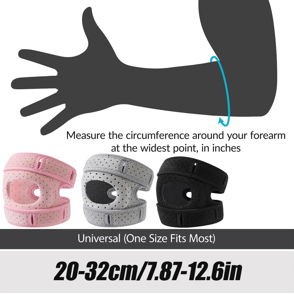 1PCS Breathable Neoprene Elbow Brace,Adjustable Arm Support Strap for Tennis Elbow, Golfer's Elbow, Tendonitis, Arthritis Relief
