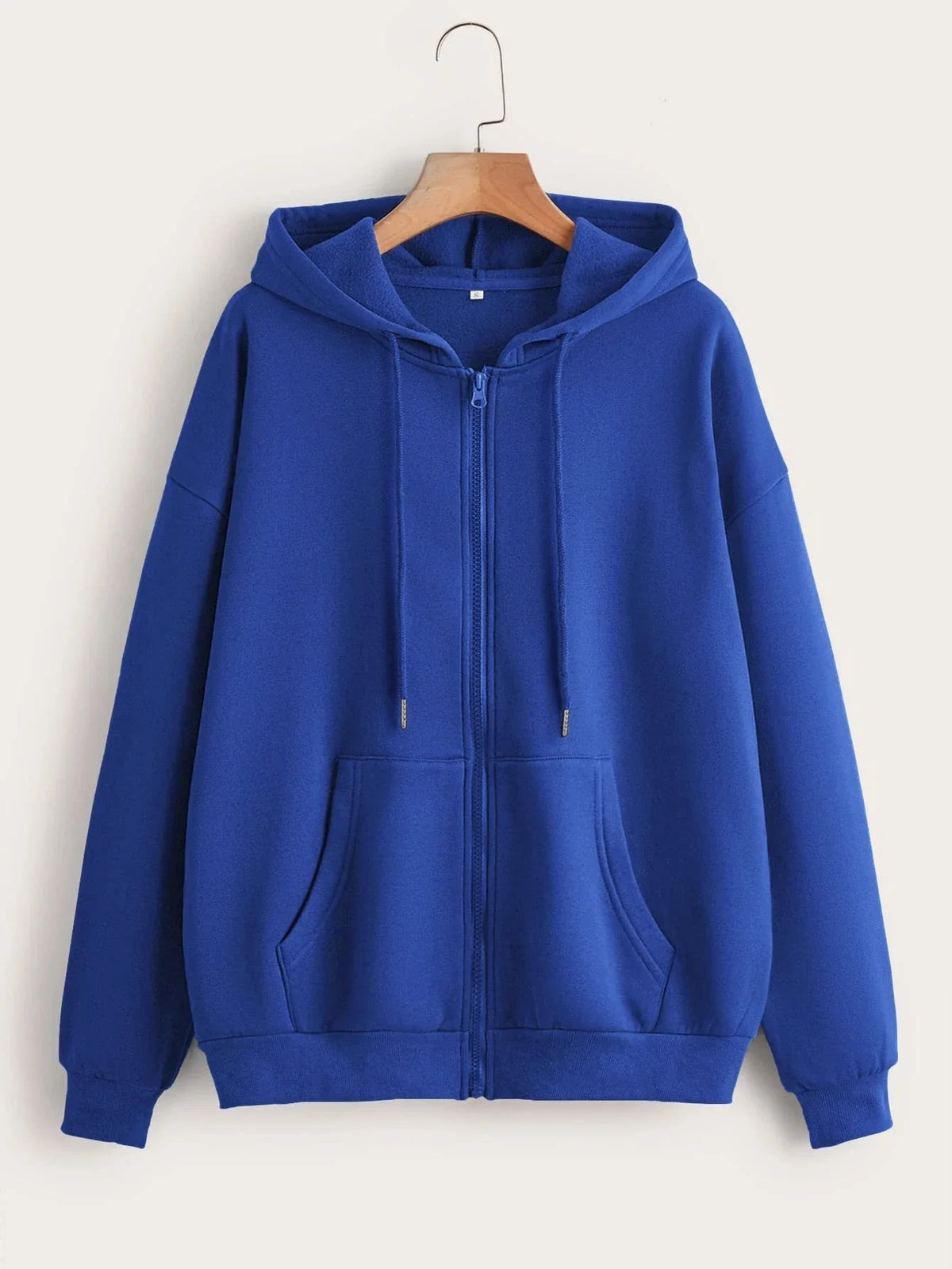 Oversize Women Hoodies Casual Solid Zip Up Hooded Sweatshirt Harajuku Korean Loose Couple Hoodie Jacket Coat Streetwear