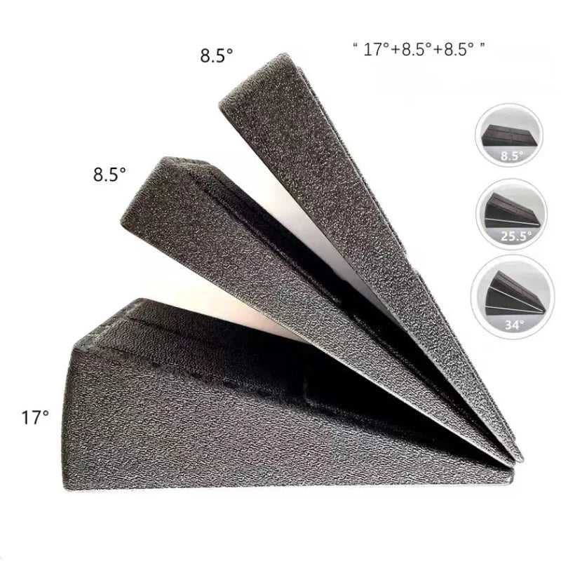 3-Piece Yoga Foam Wedge Anti Slip Wedge Block Leg Stretcher And Fascia Stretcher, Used To Improve Leg Strength Treatment