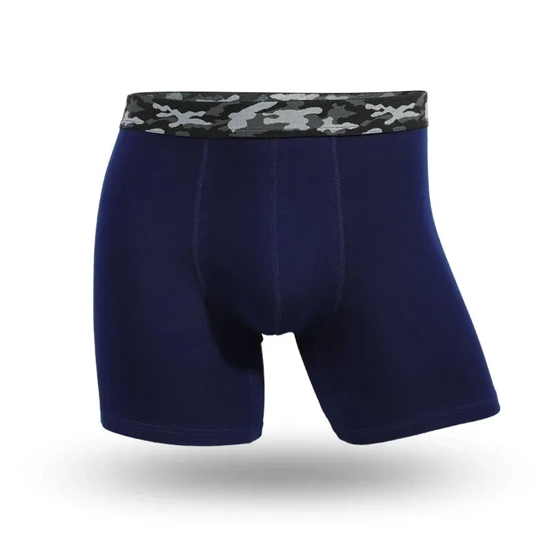 Plus-size men's underpants anti-wear leg cotton underpants Sports fat pants boxers running breathable youth underpants