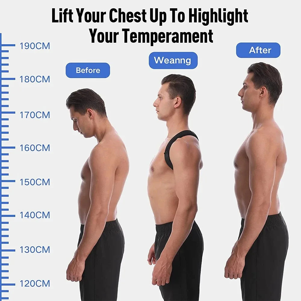 Back Posture Corrector Belt Brace Hunchback Corrector Adult Men and Women Sitting Posture Correction Belt Shoulder Straight Back