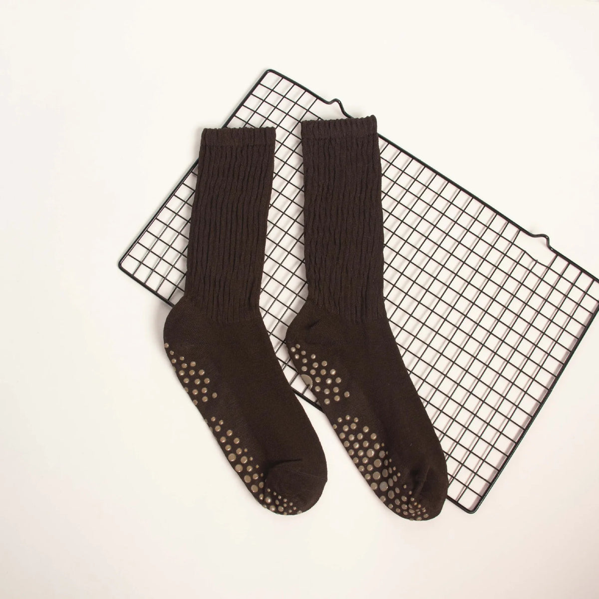 1 Pair Female Pilates Indoor Anti Slip Silicone Floor Socks Breathable Double Bar Middle Socks Fitness Dance Exercise Yoga Socks