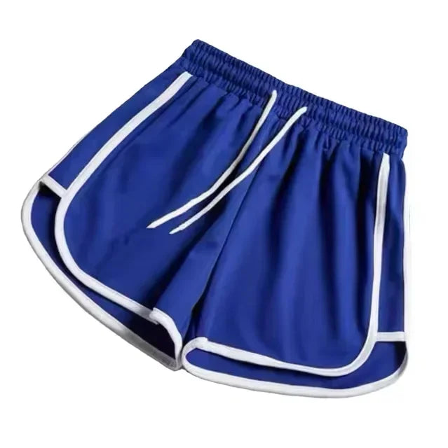 2024 Striped Sports Shorts Women Korean Fashion Casual Mini Shorts Summer Simple Loose Wide Leg Shorts Ladies New