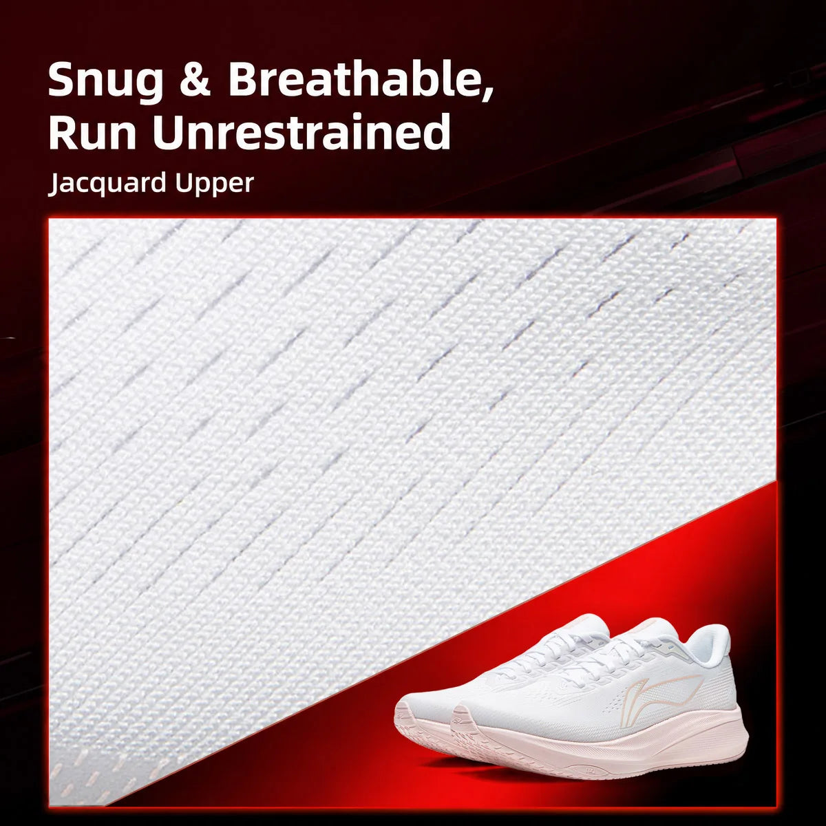Li-Ning Women's RED HARE 9 Racing Running Shoes LIGHT FOAM ULTRA Breathable Stable Anti-slip LiNing Training Sneakers ARPW004