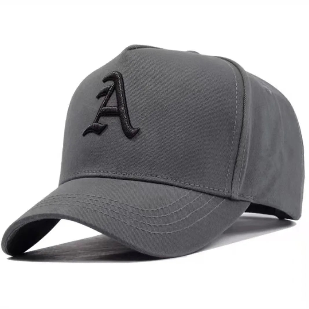 Spring and Summer High Top Baseball Cap Letter A Embroidery Dad Deep Sun Hat Big Head Man Plus Size Snapback Sports Golf Cap