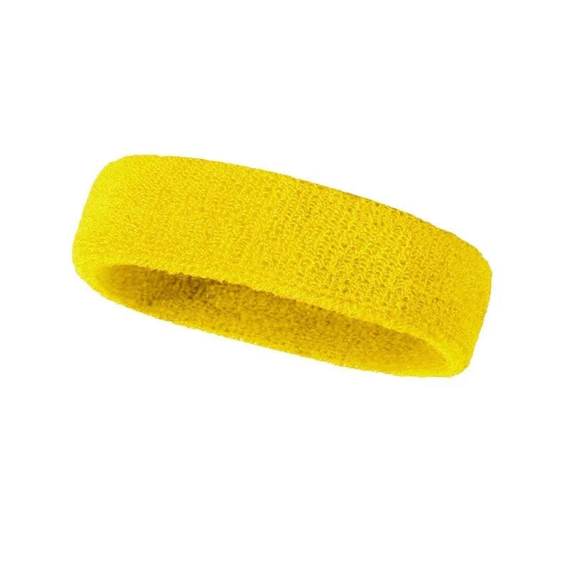 Sports Sweatbands Headband Moisture Wicking Hairband Athletic Towel Headbands Cotton Head Sweat Bands for Running, Cycling, Yoga