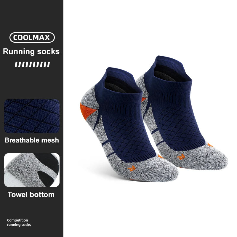 WRELS Men Coolmax Sports Socks Riding Cycling Basketball Running Sport Sock Summer Hiking Tennis Ski Man Women Bike Bicycle Slip