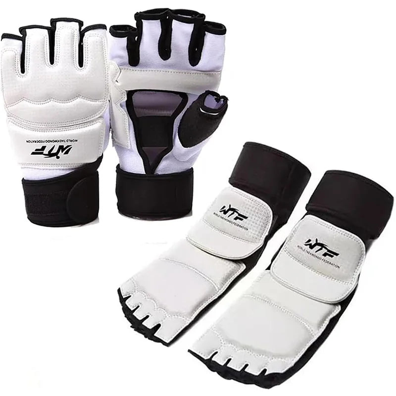 Half Finger Boxing Gloves Adults Boxing Fighting Sandbag Training MMA Sanda Karate Muay Thai Fitness Taekwondo Protection Set