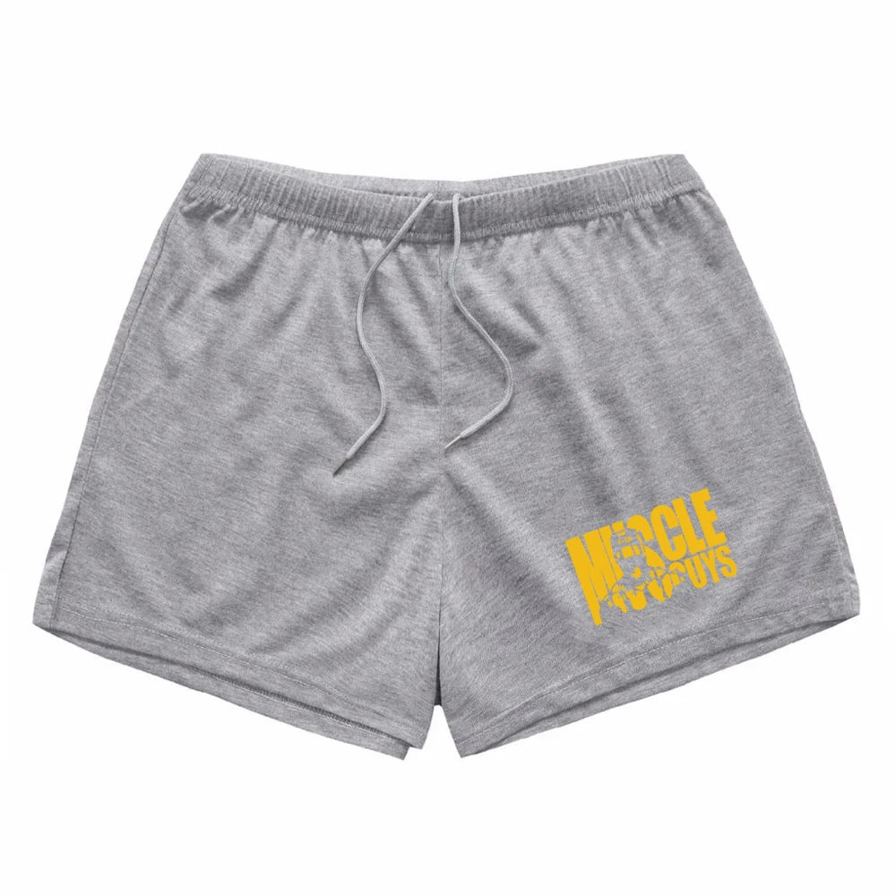 Quick Dry Running Shorts Men Solid Sports Clothing Fitness Bodybuilding Short Pants Sport Homme Gym Training Beach Shorts Length