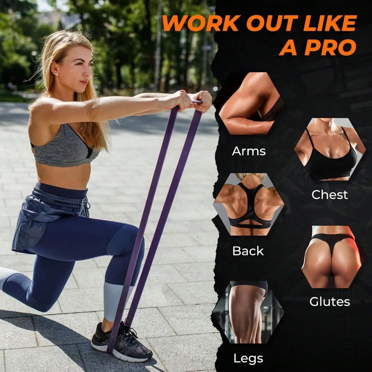 5‑120Lbs Resistance Bands Set, Pull‑Up Assist Bands for Home Workout, Boxing Agility Training, Yoga Pilates Fitness Accessories