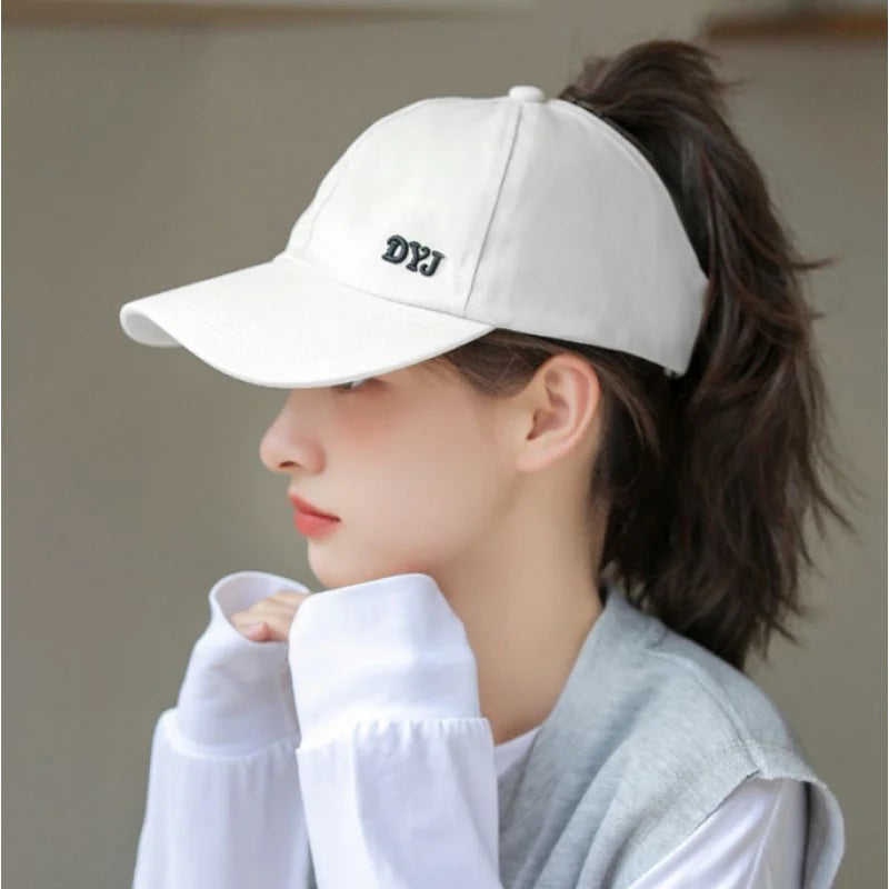 1PC Women's Adjustable Baseball Cap-Breathable,High Ponytail Sun Hat,Comfortable Fashion Sun Hat,Suitable for Outdoor Sports