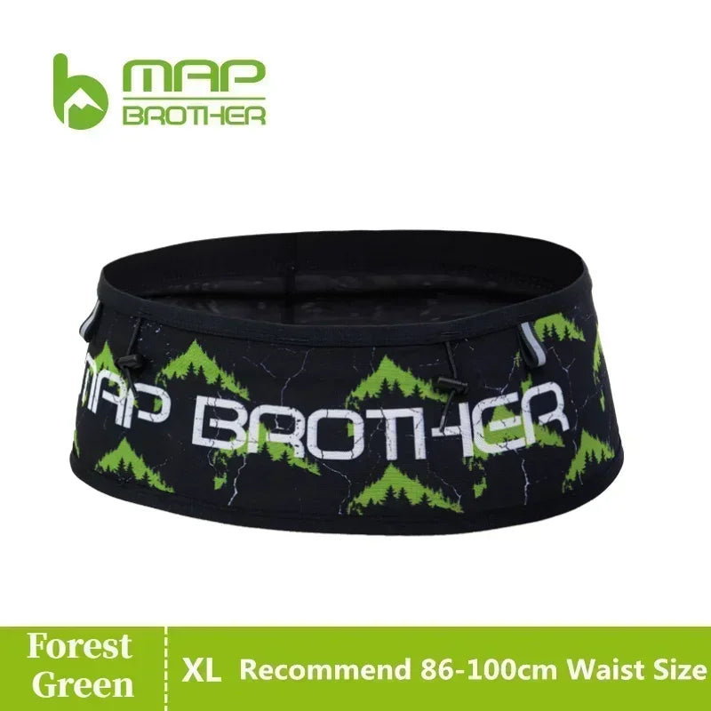 MAP BROTHER W1002 Hydration Running Belt Waist Pack Travel Money Bag Trail Marathon Gym Workout Fitness Mobile Phone Holder Bag