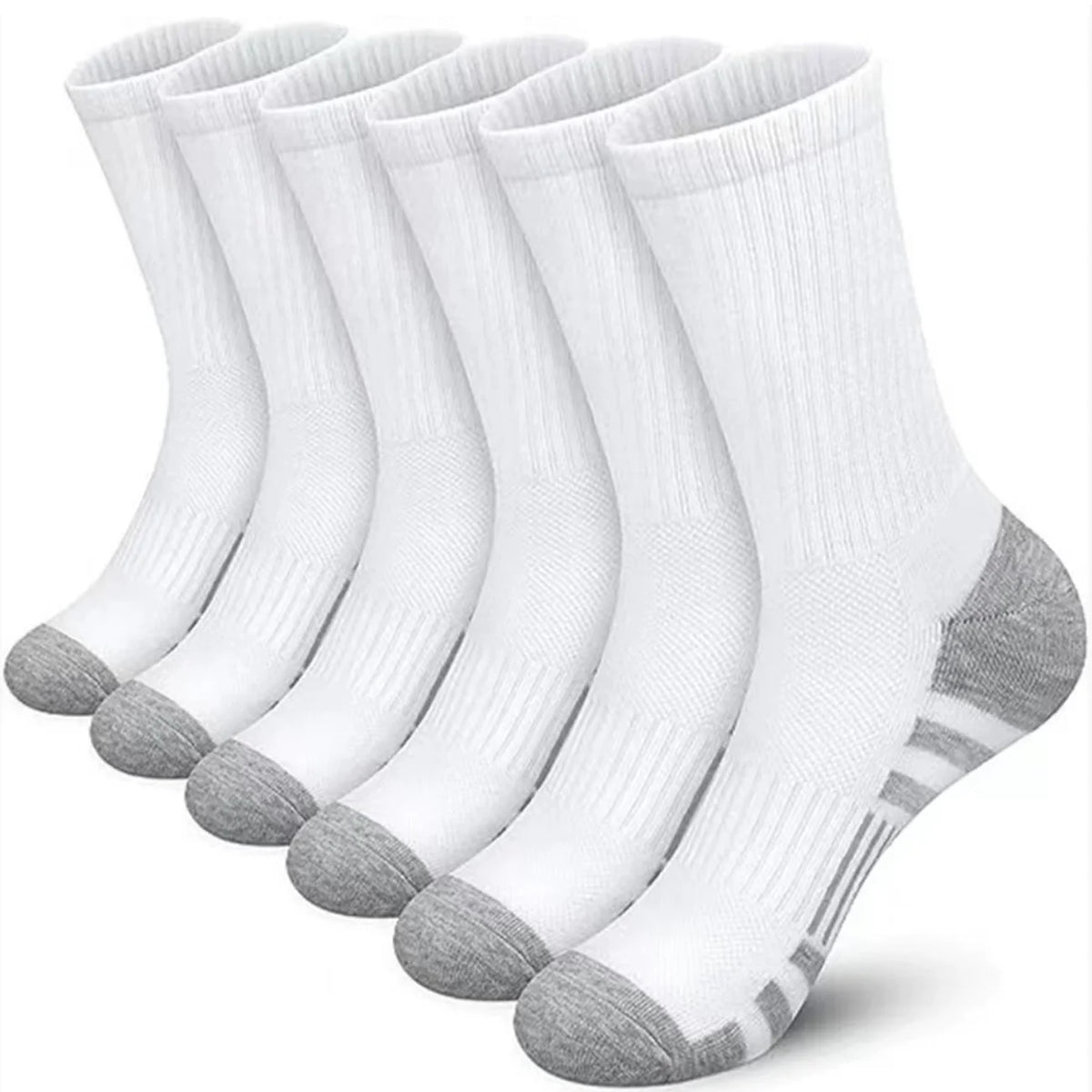 5Pairs Men's Outdoor Gym Socks High Quality Comfortable Soft Ground-Gripping Football Large Size New Style