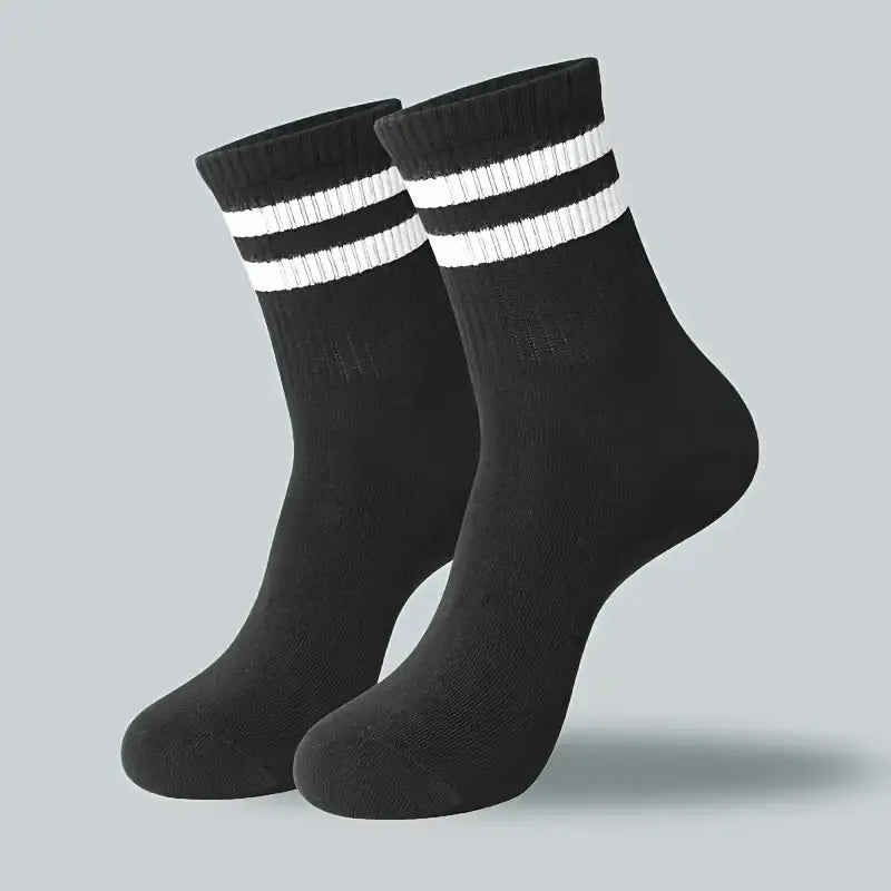 10/20 Pairs Neutral Solid Color Round Neck Socks Spring Summer Sweat Absorbing Breathable Comfortable All-season Sports Socks