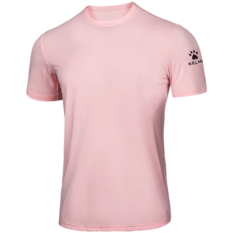 KELME Men's T-shirt Men Soccer Basketball Running Trainning Exercise Gym Quick Dry Fitness Sportswear Breathable T Shirt 871002