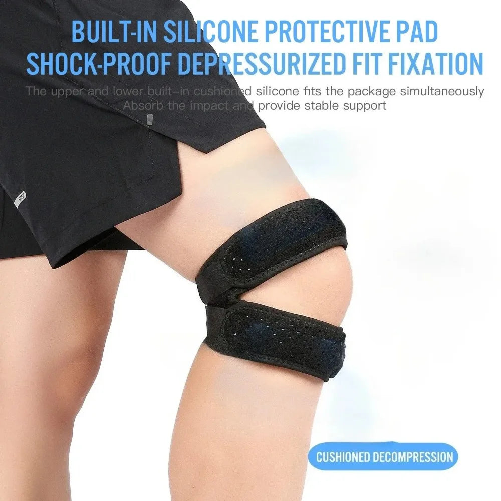 1PC Patellar Tendon Support Strap Knee Braces for Men and Women Kneeain Relief Adjustable Knee Strap for Running Basketball etc.