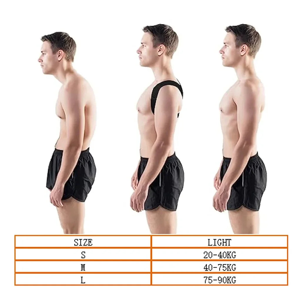 Posture Corrector - Back Straightener Posture Corrector Scoliosis and Hunchback Correction,Adjustable Upper Back Brace
