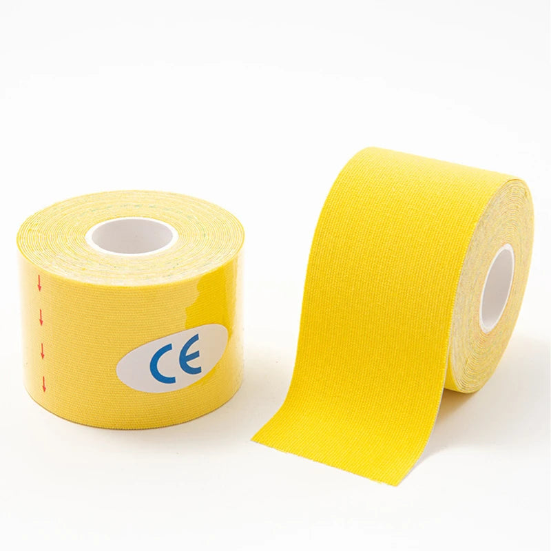 2.5-10cm Sports Kinesio Tape Muscle Kinesiology Elastic Knee Pain Relief Strain Patch Athletic Recovery Stickers Fitness Bandage