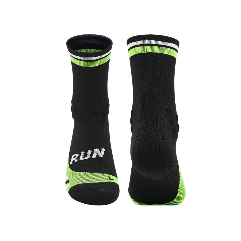 Professional Running Socks Breathable Quick Dry Men Women Marathon Sport Socks Sweat Absorb Elastic Basketball Cycling Socks