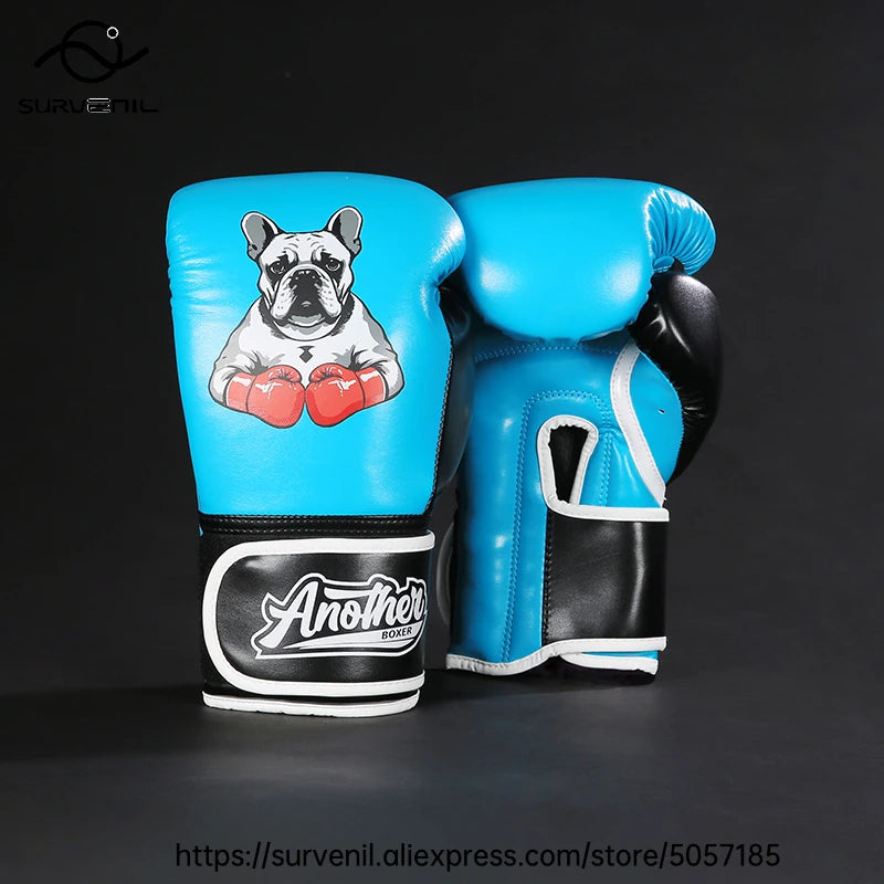 Kick Boxing Gloves 10/12/14oz/16oz PU Leather Professional Muay Thai MMA Kickboxing Glove Silver Sandbag Punch Training Gear